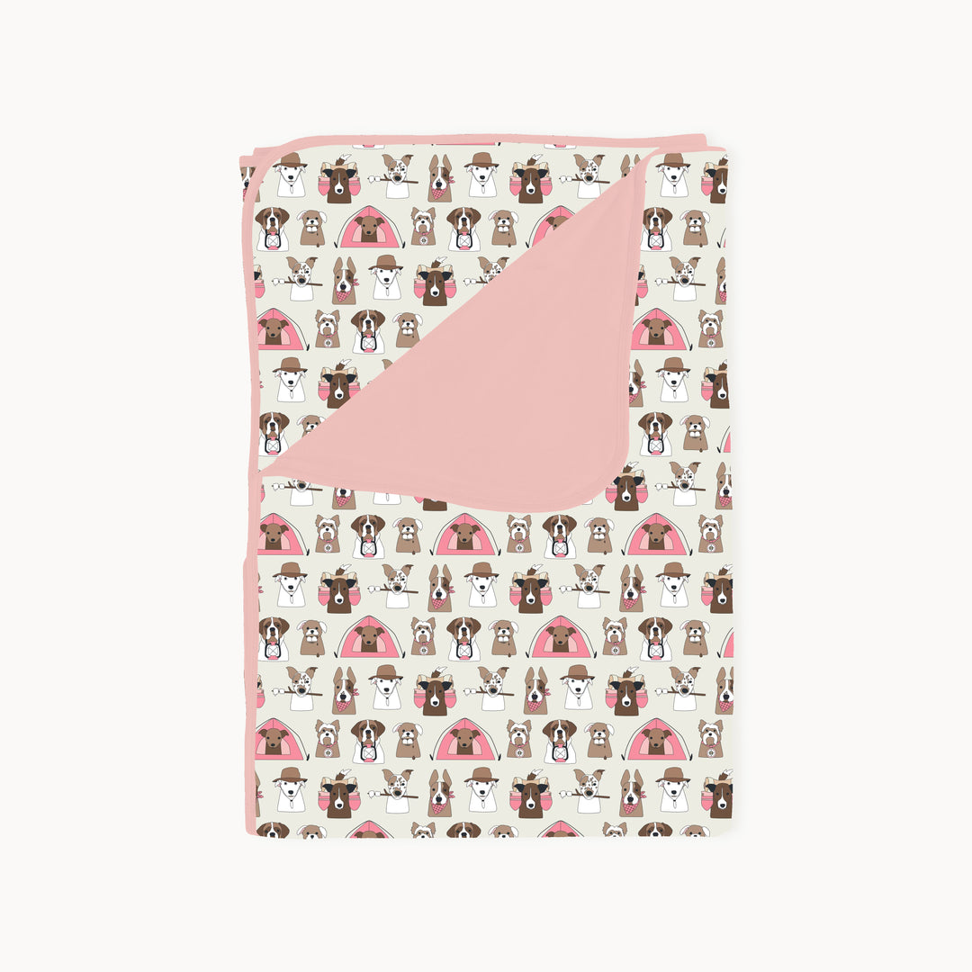 Camp Paws (Dream Blanket) - Pink