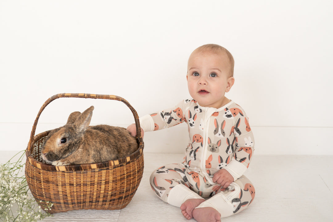 Bunny Crew (Convertible Zip Footies)