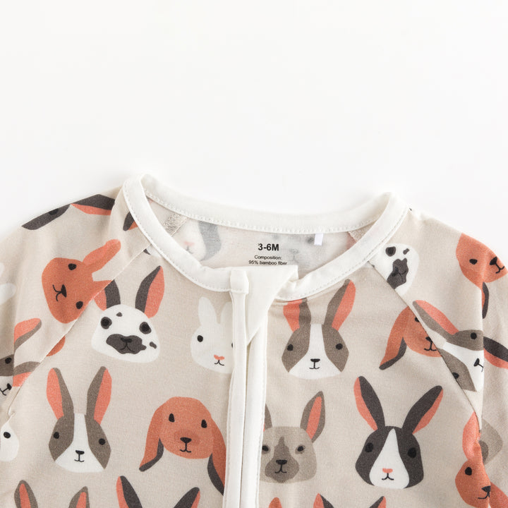 Bunny Crew (Convertible Zip Footies)