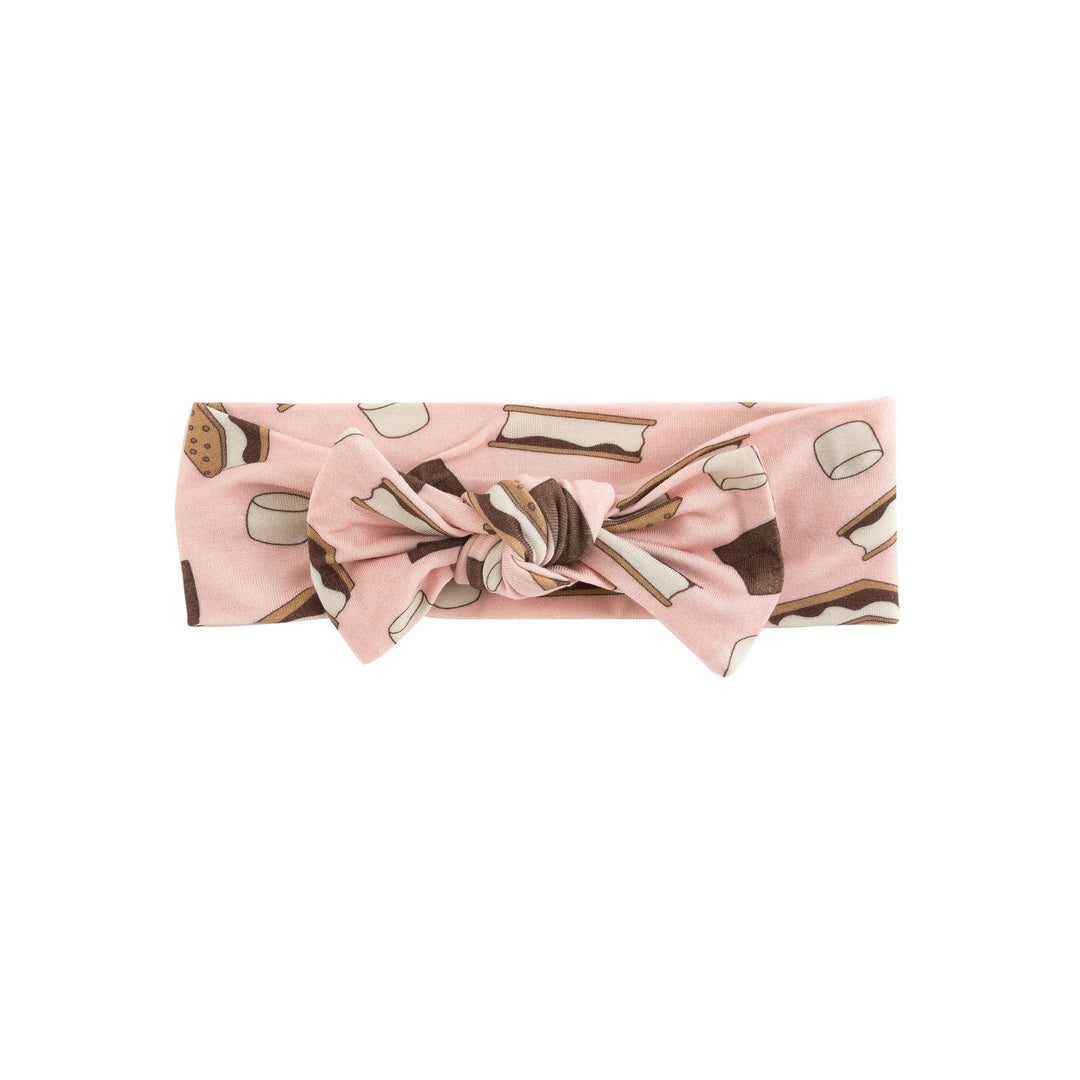 S'more to Love Bow Headband - Pink