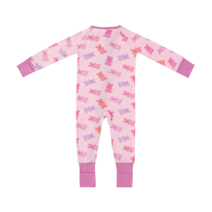 Gummy Bears (Convertible Zip Footies) - Pink