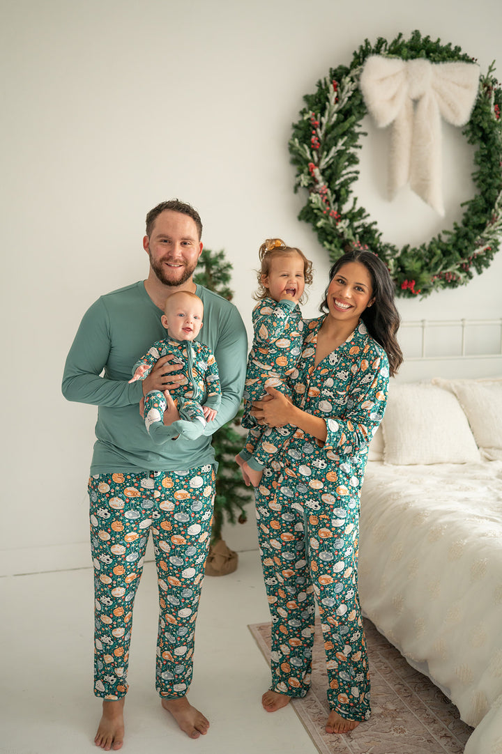 Merry Little Meows (Convertible Zip Footies)