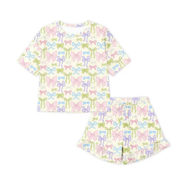 Heirloom Bows (Women’s Ruffle Short PJ Set)