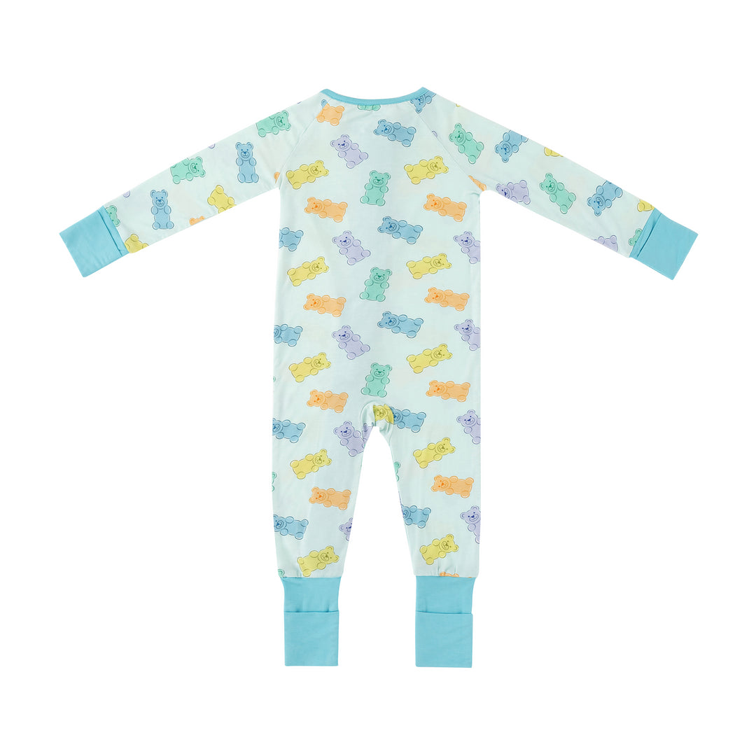 Gummy Bears (Convertible Zip Footies) - Blue