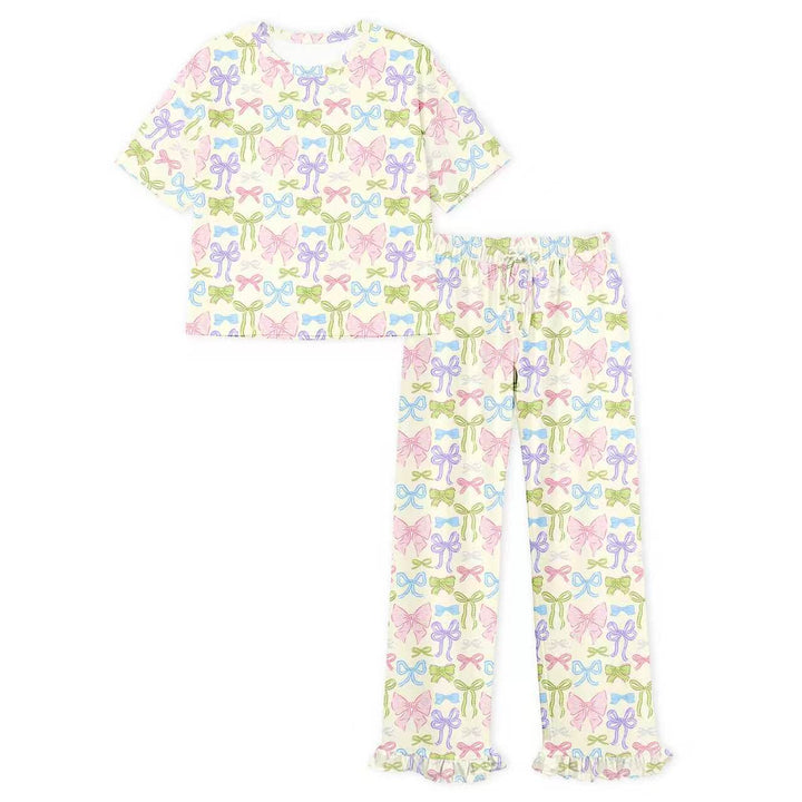 Heirloom Bows (Women’s Ruffle Long PJ Set)