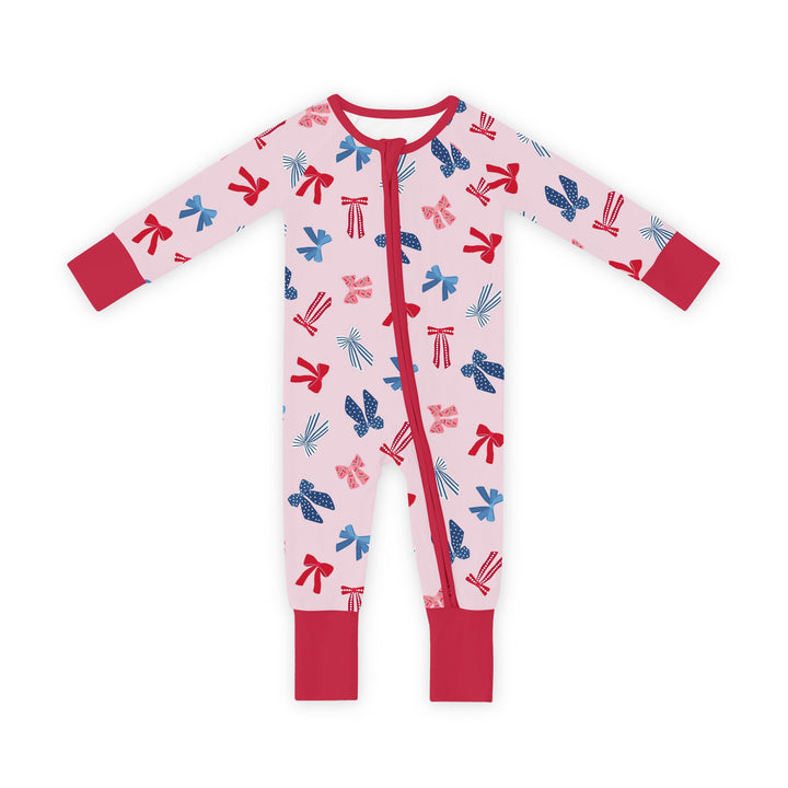 Americana Bows (Convertible Zip Footies)