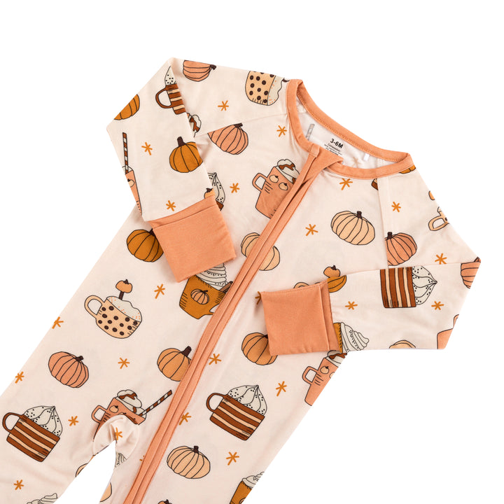 PREORDER - Pumpkin Spice (Convertible Zip Footies)