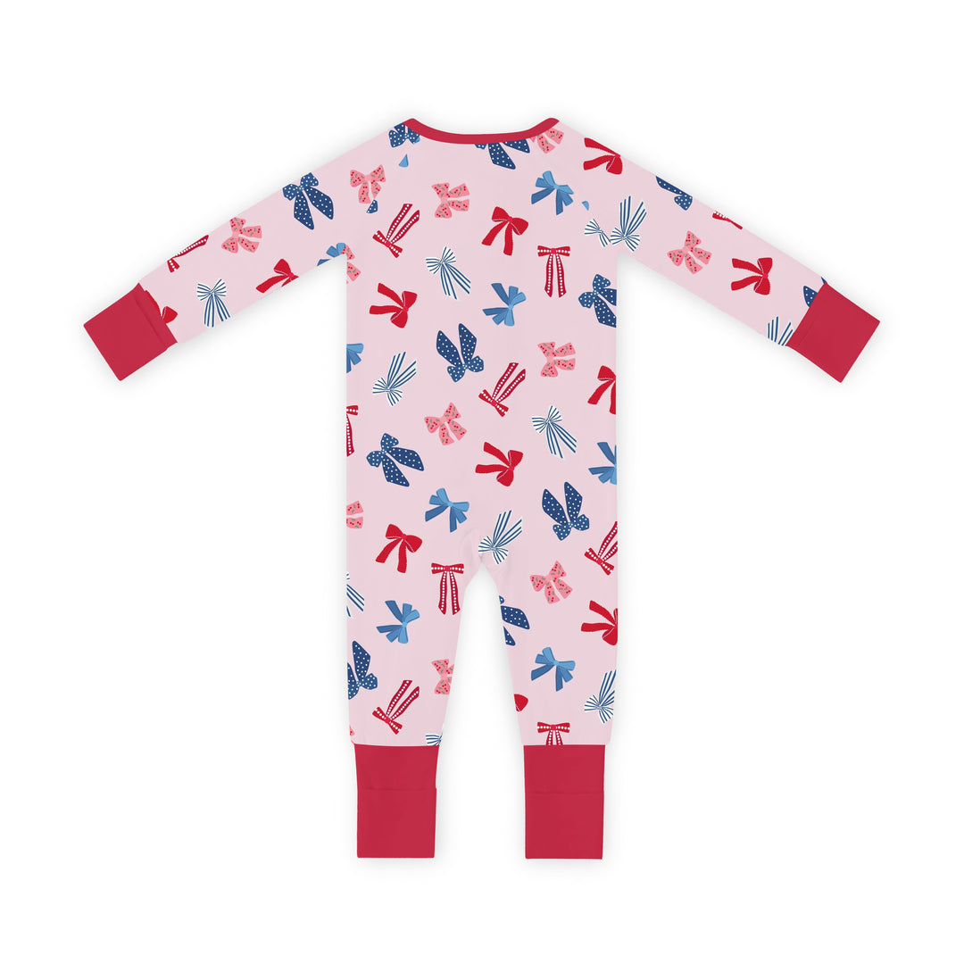 Americana Bows (Convertible Zip Footies)