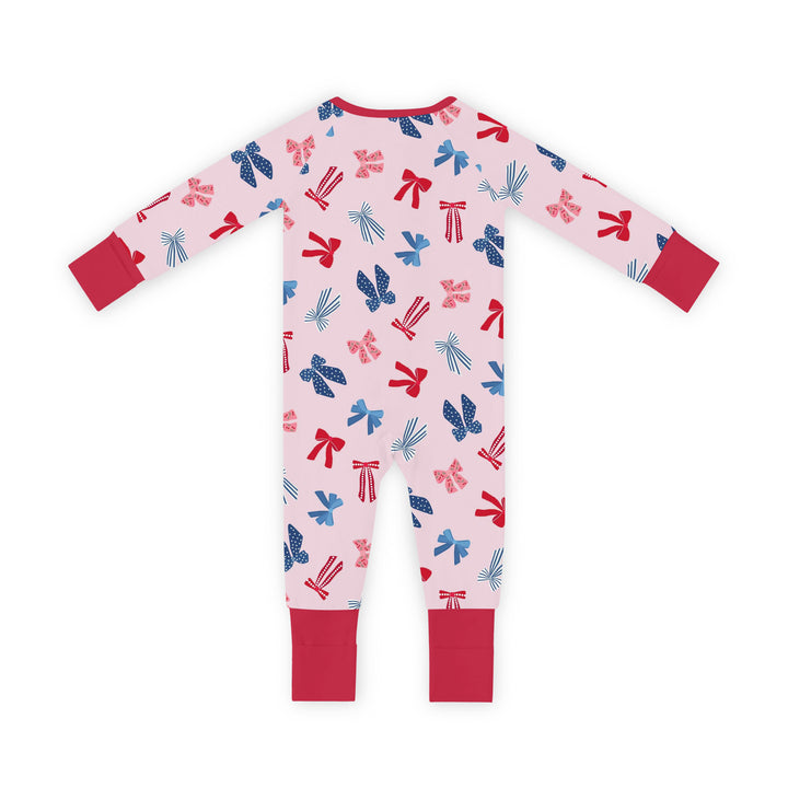 Americana Bows (Convertible Zip Footies)