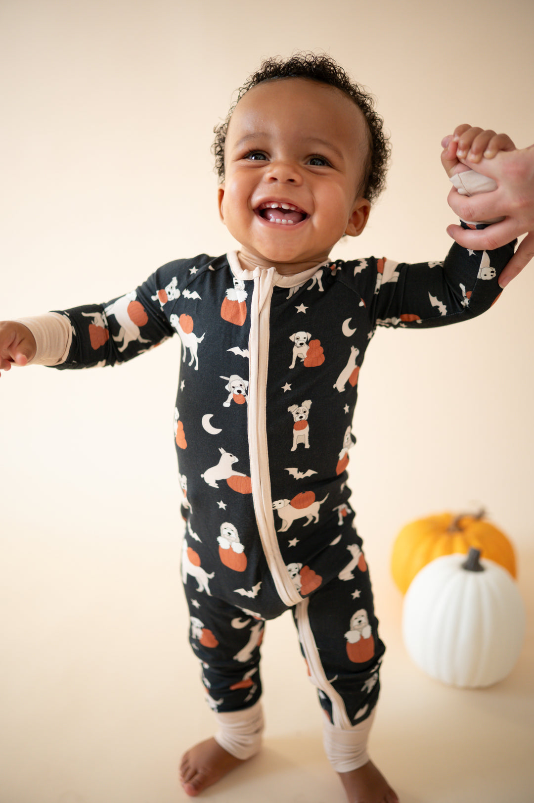 Pumpkin Pups (Convertible Zip Footies)