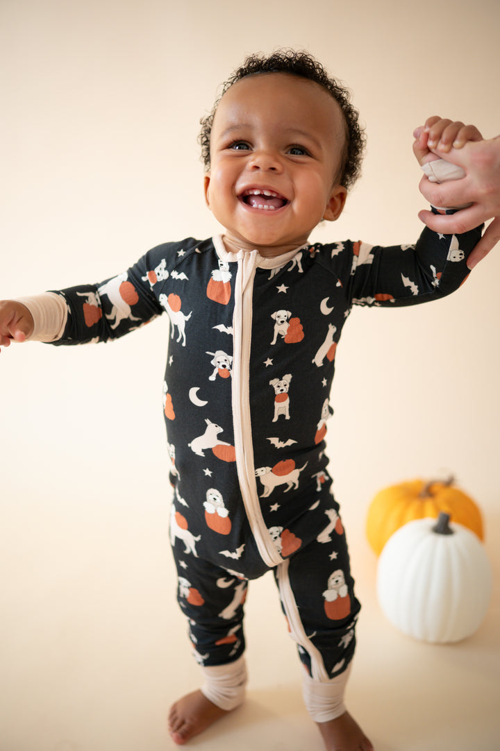 Pumpkin Pups (Convertible Zip Footies)