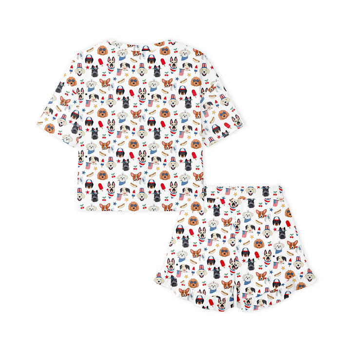 Freedom Dogs (Women’s Ruffle Short PJ Set)