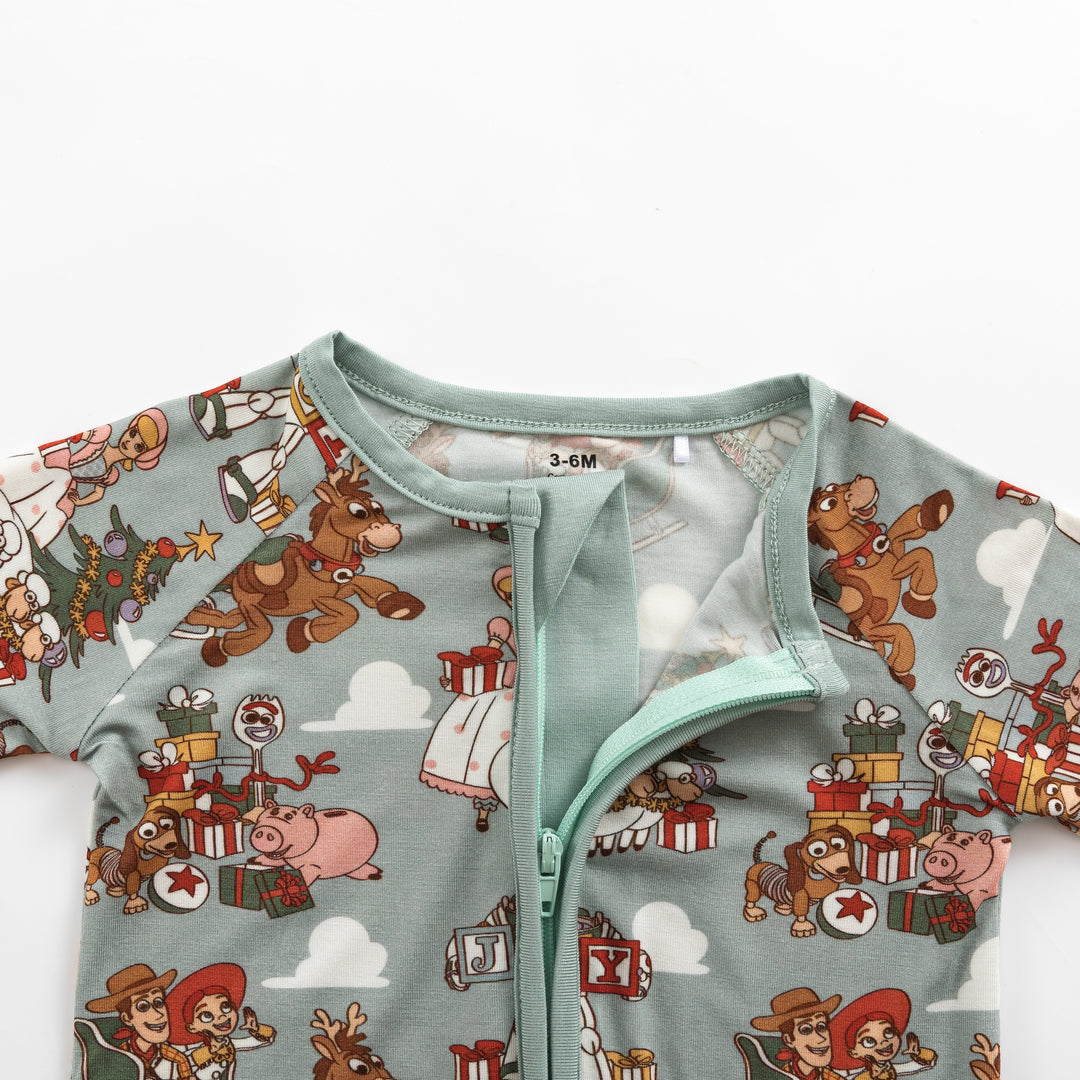PREORDER - Merry Toy Ride (Convertible Zip Footies)