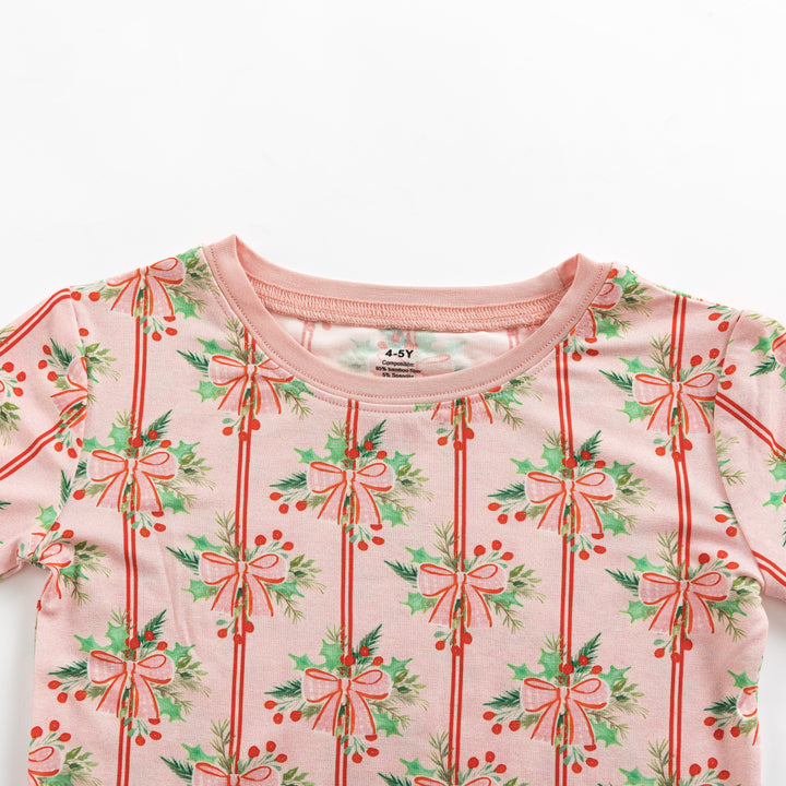 Ribbon & Holly (Long Sleeve PJ)