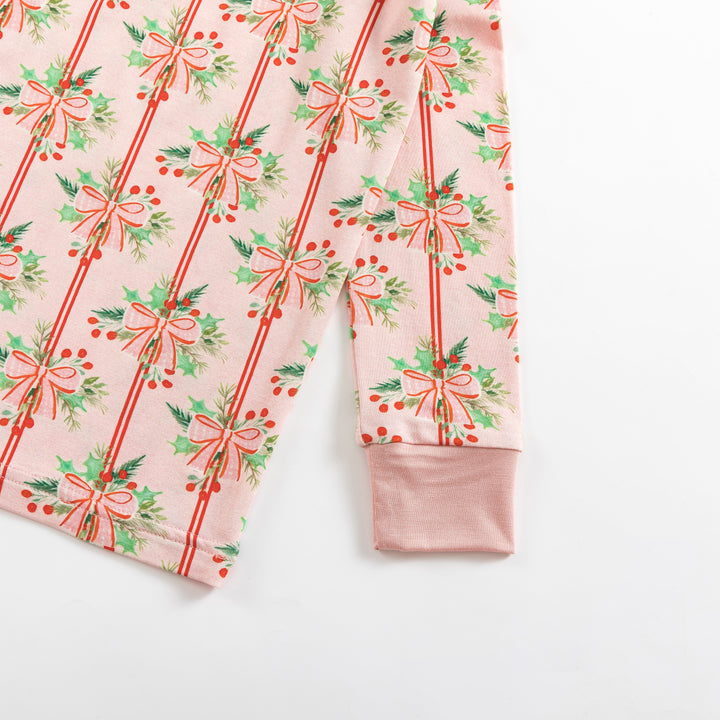 Ribbon & Holly (Long Sleeve PJ)