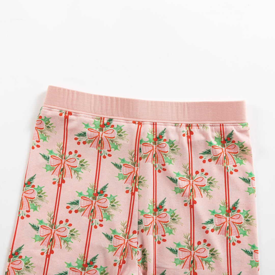 Ribbon & Holly (Long Sleeve PJ)