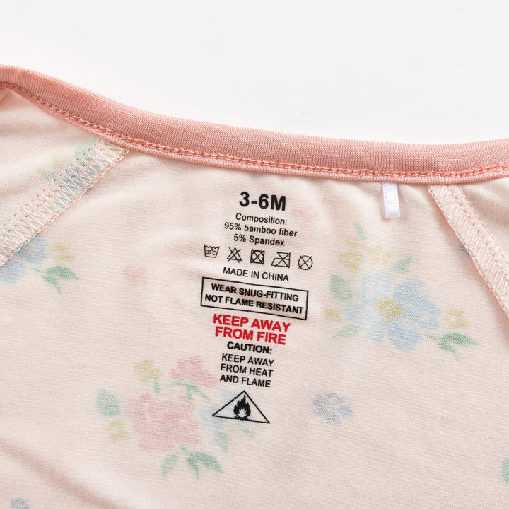 Blush Bloom (Convertible Zip Footies)