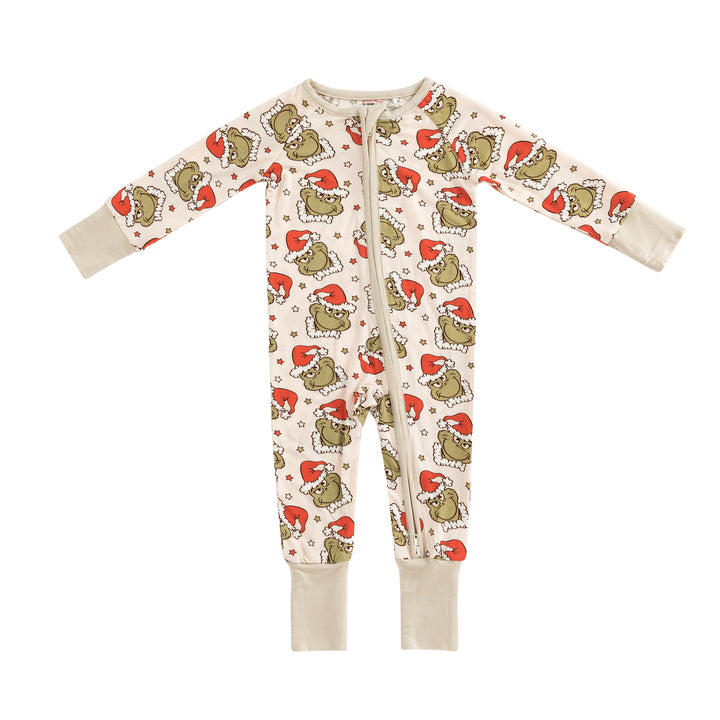 Grinchy Cheer (Convertible Zip Footies)