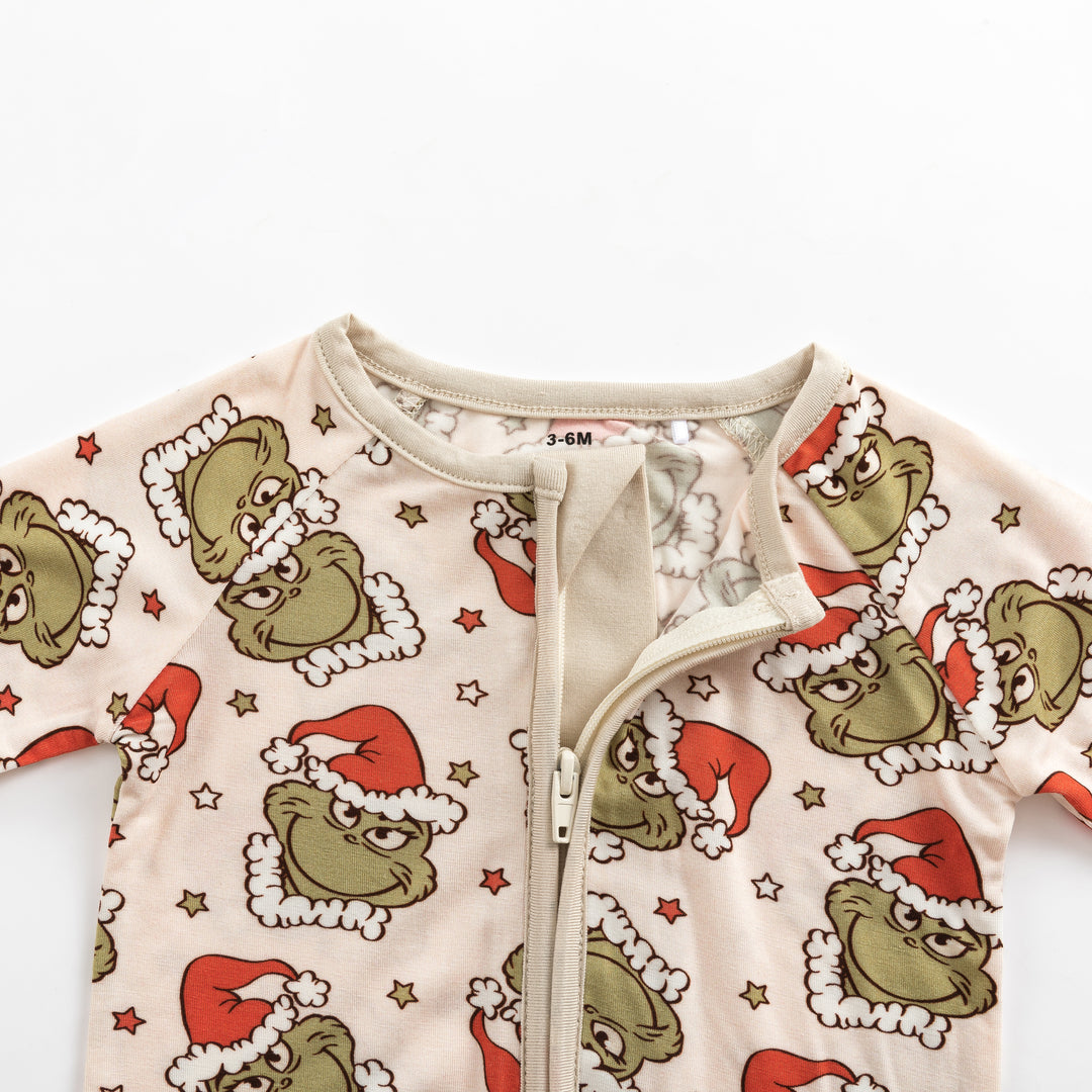 Grinchy Cheer (Convertible Zip Footies)