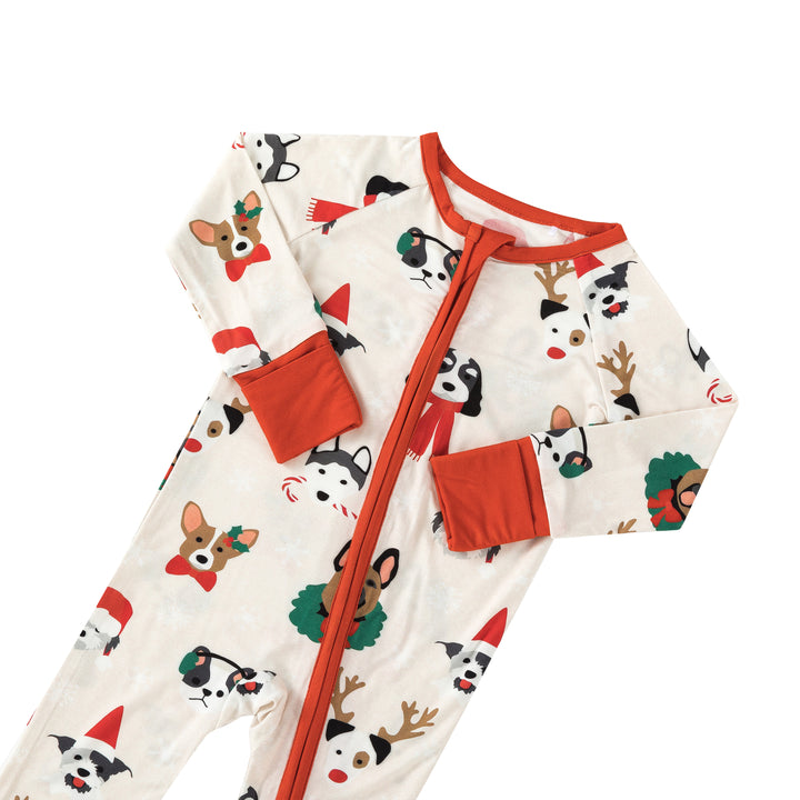 PREORDER - Bark The Halls (Convertible Zip Footies)