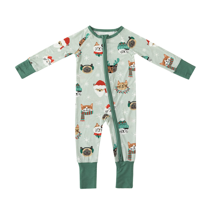 PREORDER - Purr The Halls (Convertible Zip Footies)