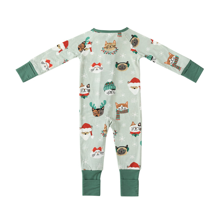 PREORDER - Purr The Halls (Convertible Zip Footies)