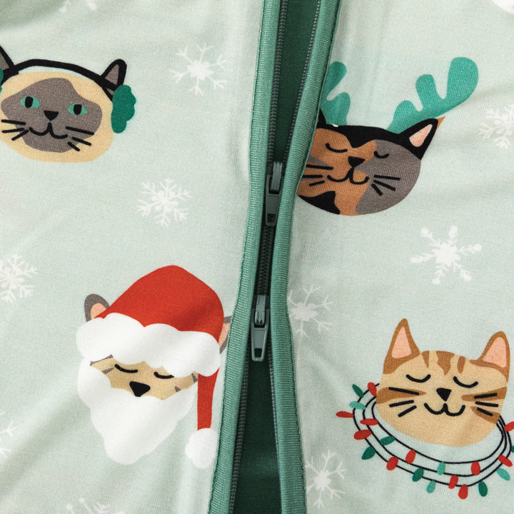 PREORDER - Purr The Halls (Convertible Zip Footies)