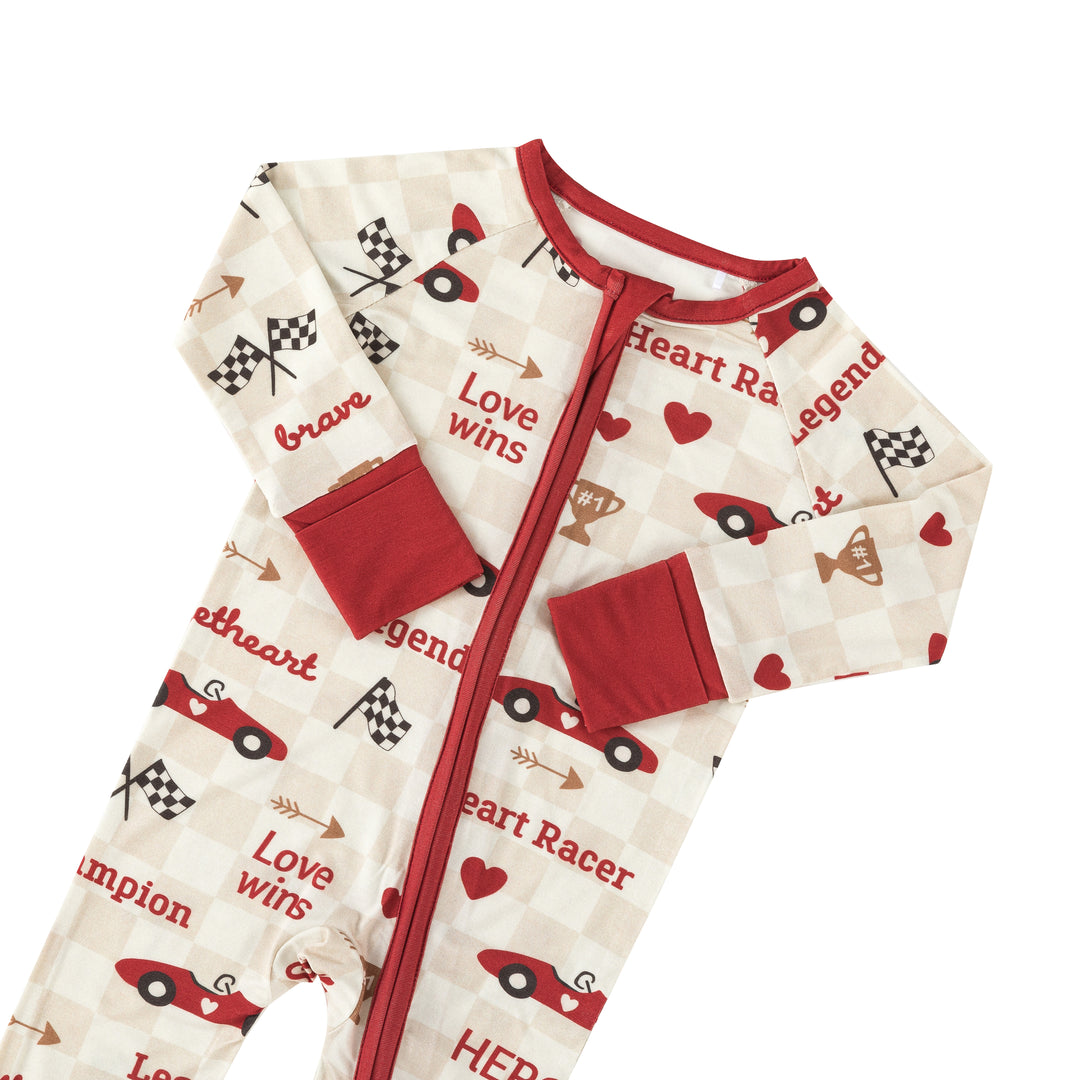 Heart Racer (Convertible Zip Footies)