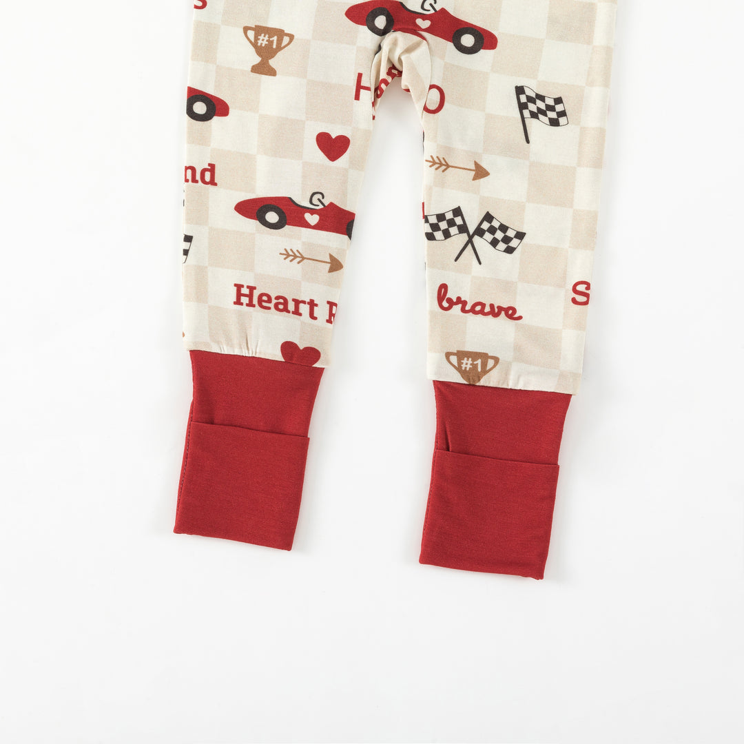 Heart Racer (Convertible Zip Footies)