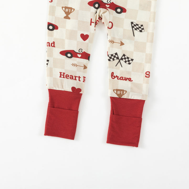 Heart Racer (Convertible Zip Footies)