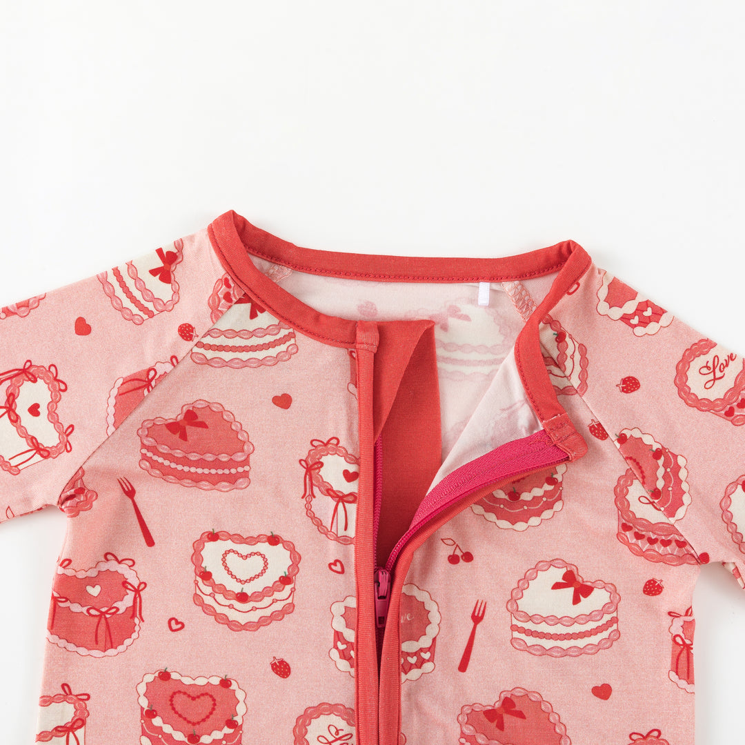 Sweetheart Cakes (Convertible Zip Footies)