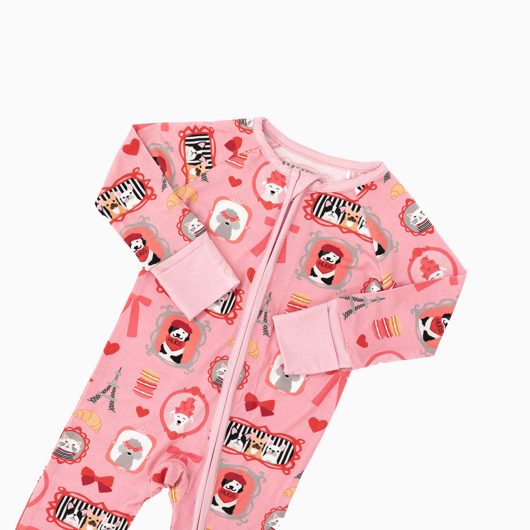 Bonjour, Paris (Convertible Zip Footies)