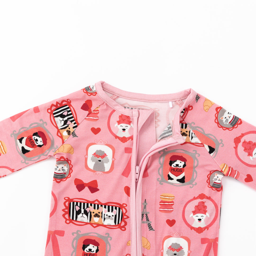 Bonjour, Paris (Convertible Zip Footies)