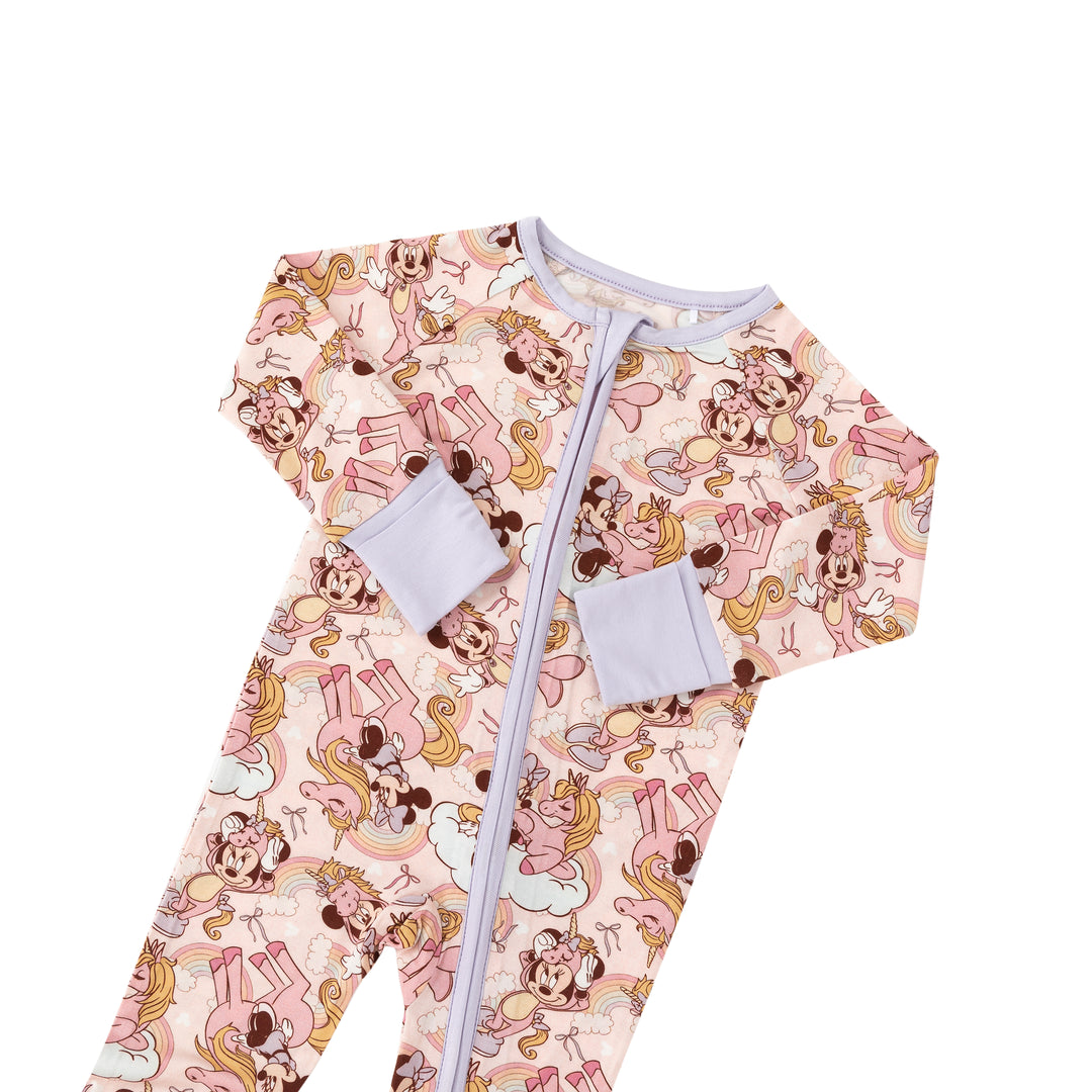 Unicorns & Rainbows (Convertible Zip Footies)