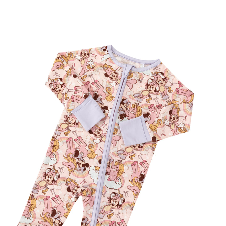 Unicorns & Rainbows (Convertible Zip Footies)