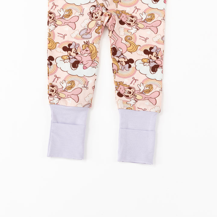 Unicorns & Rainbows (Convertible Zip Footies)