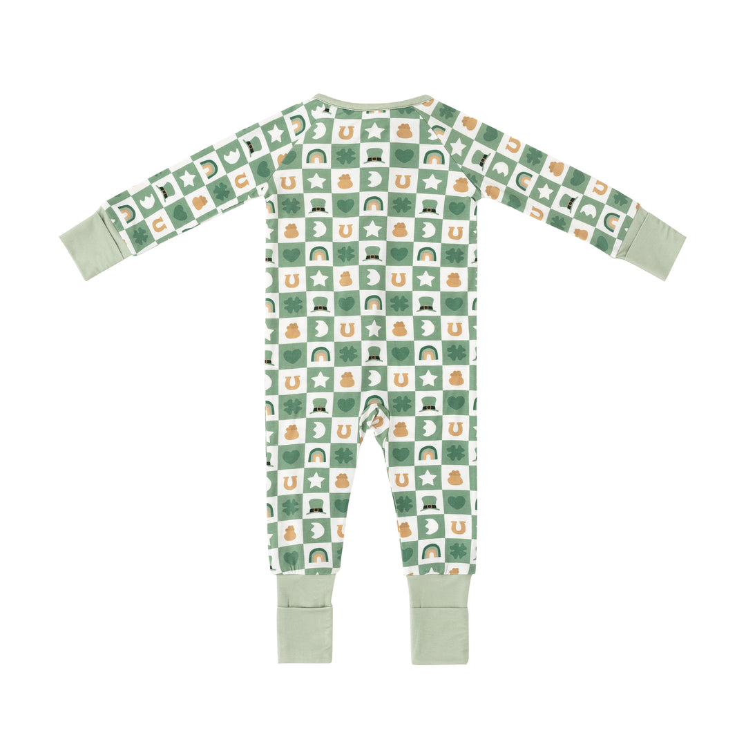 Lucky Charms (Convertible Zip Footies) - Green