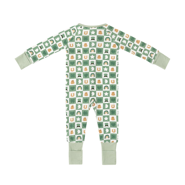 Lucky Charms (Convertible Zip Footies) - Green