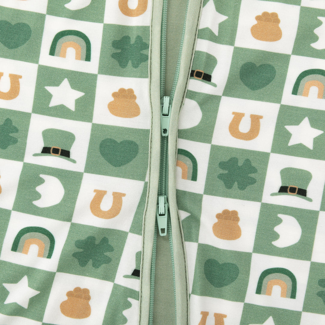 Lucky Charms (Convertible Zip Footies) - Green