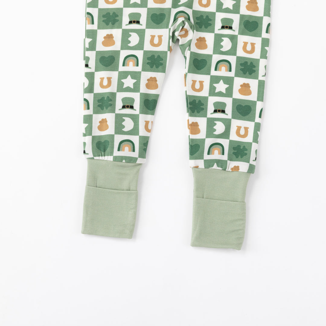 Lucky Charms (Convertible Zip Footies) - Green