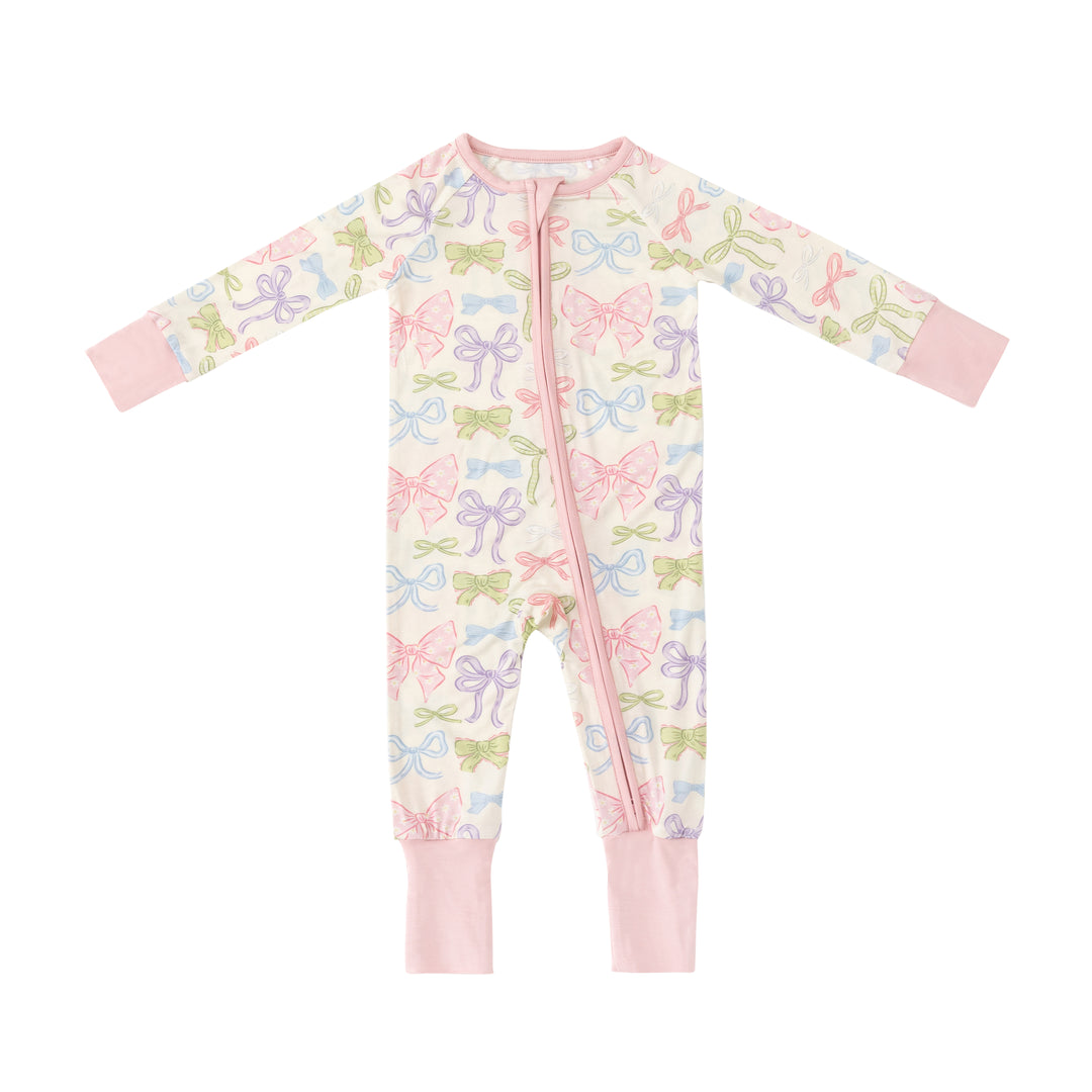 Heirloom Bows (Convertible Zip Footies)