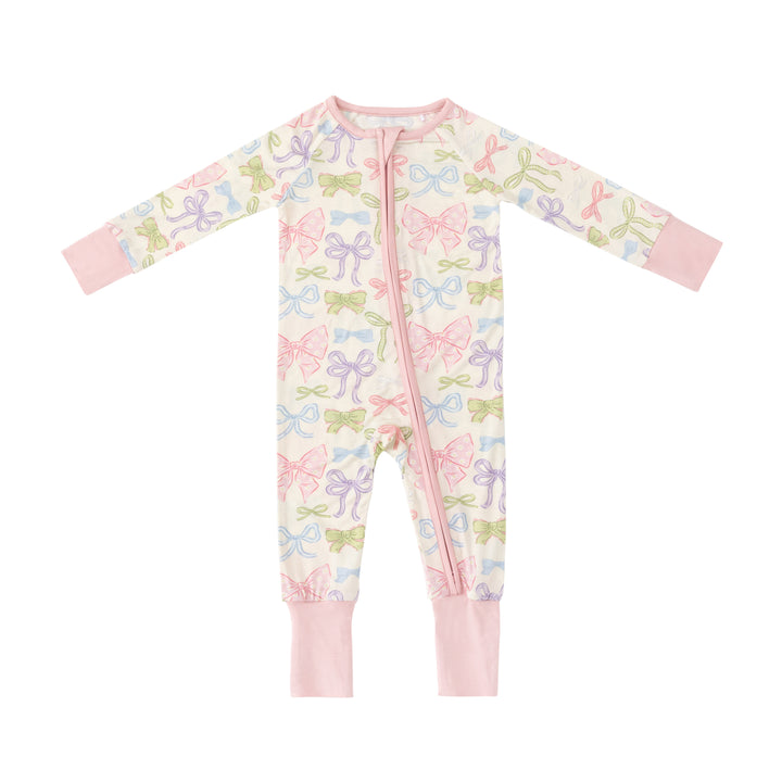 Heirloom Bows (Convertible Zip Footies)