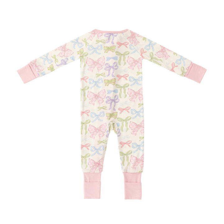 Heirloom Bows (Convertible Zip Footies)