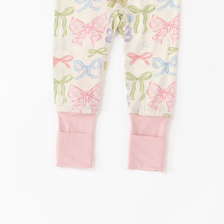Heirloom Bows (Convertible Zip Footies)