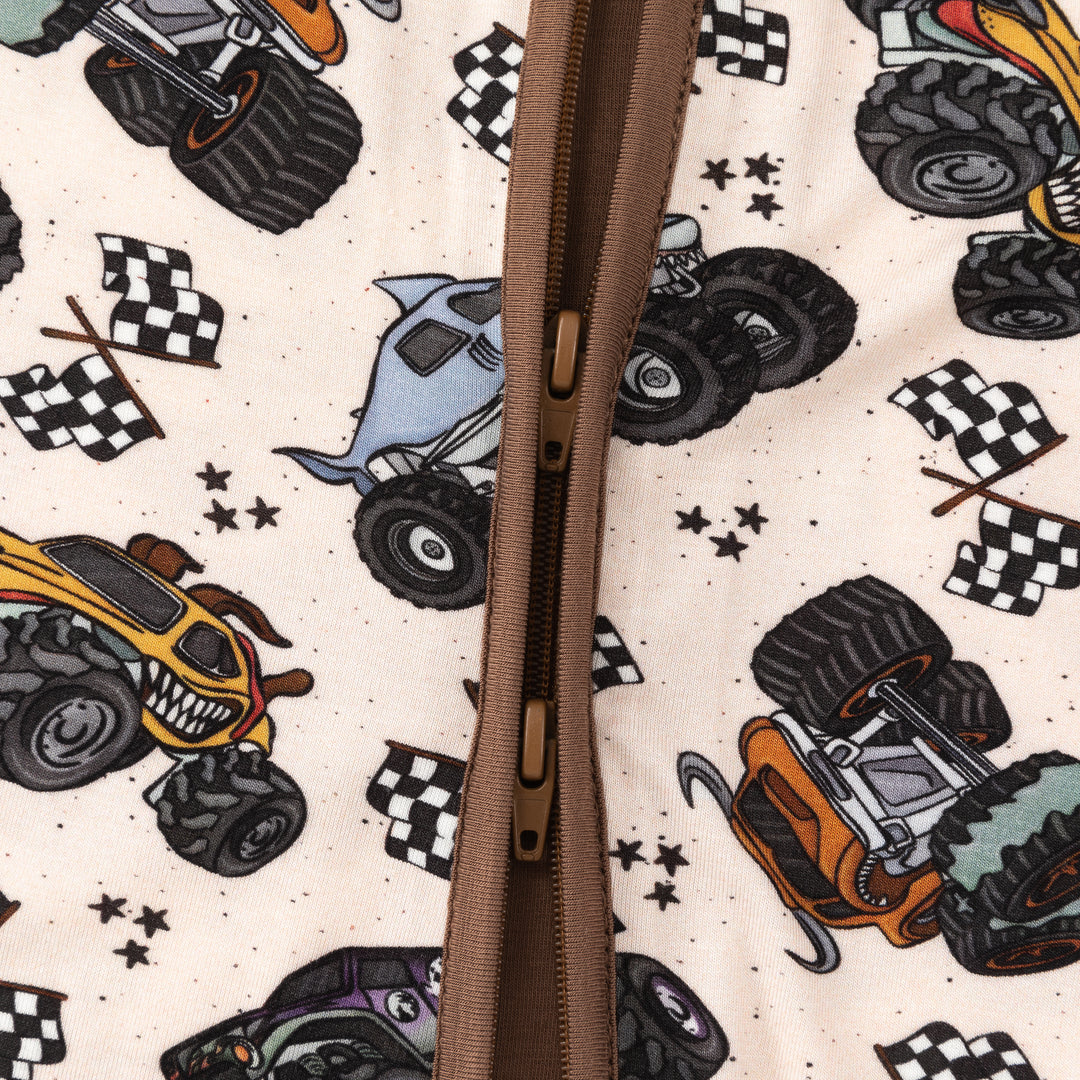 Monster Truck Rally (Convertible Zip Footies)