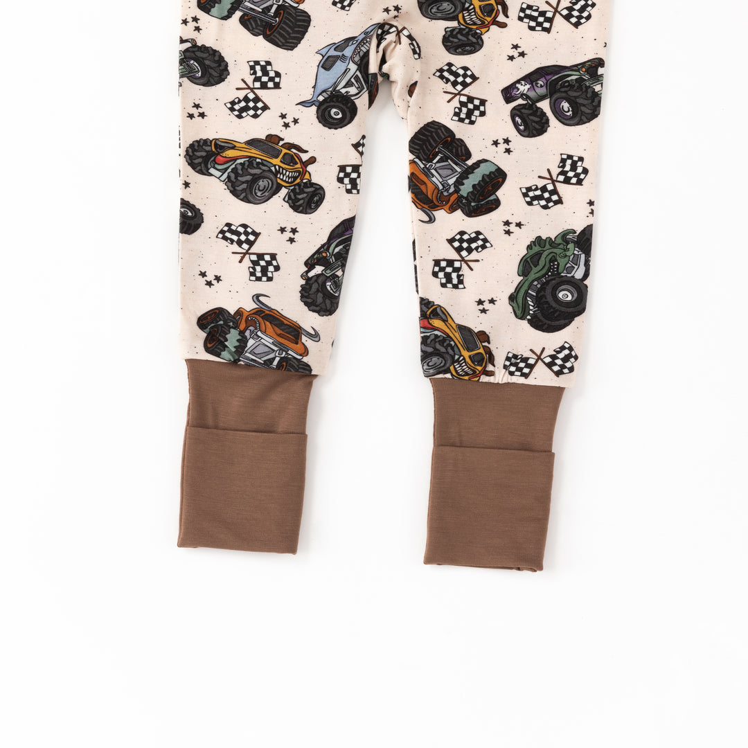 Monster Truck Rally (Convertible Zip Footies)