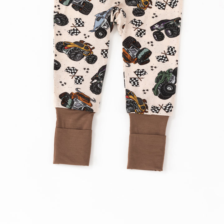 Monster Truck Rally (Convertible Zip Footies)