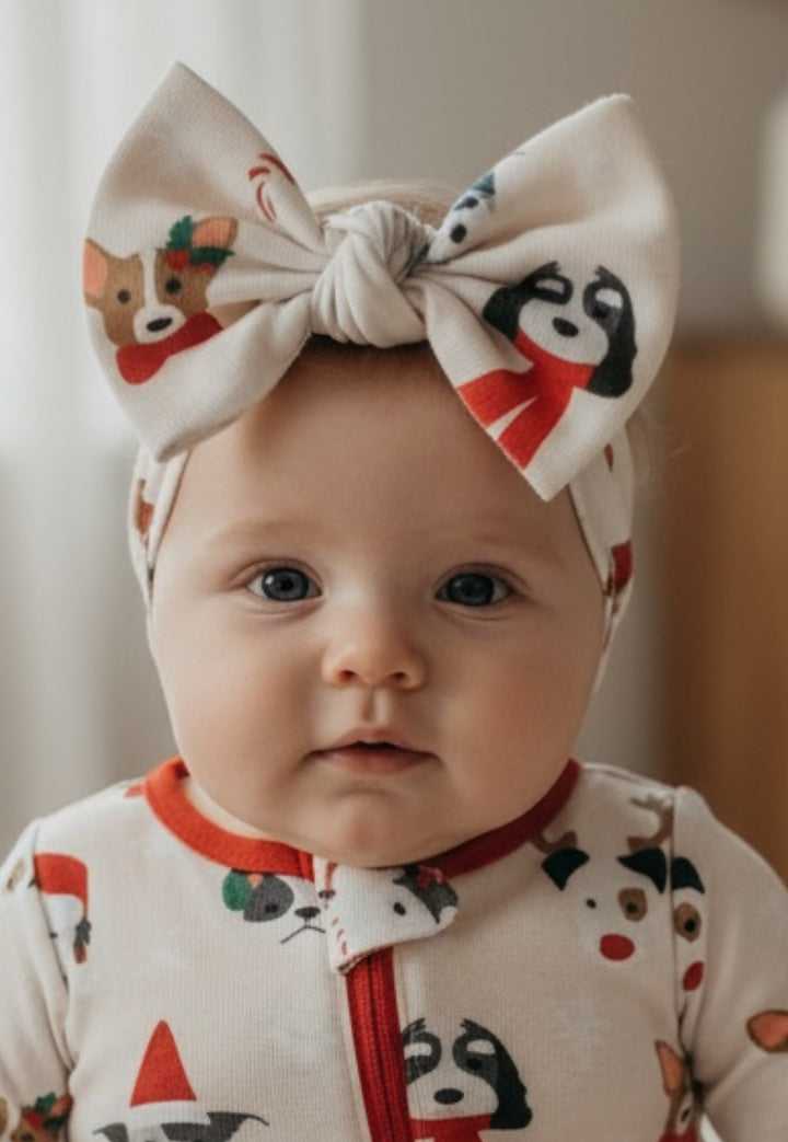 Bark The Halls (Bow Headband)