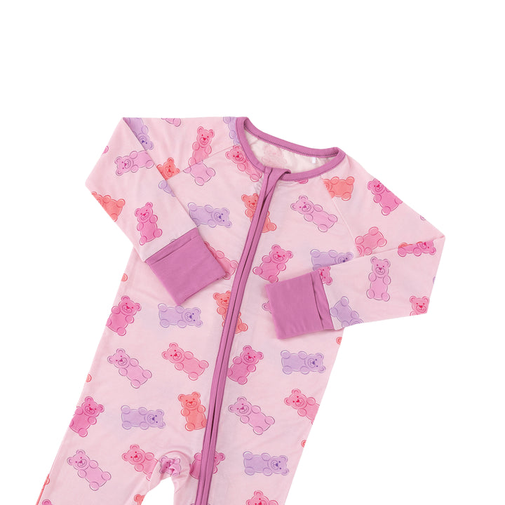 Gummy Bears (Convertible Zip Footies) - Pink