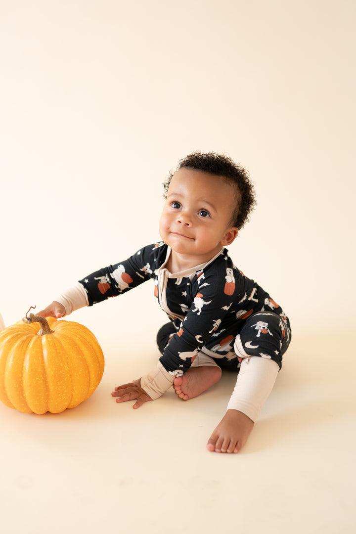 Pumpkin Pups (Convertible Zip Footies)